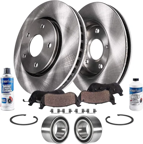 Miniatura 100 de Detroit Axle - Rotores de freno para Nissan NV2500 NV3500 NV1500 NV1500 2012-2021, repuesto de rotores de freno de disco: rotor delantero de 14.17