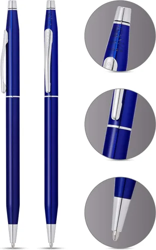 Miniatura 2 de Cross - Bolígrafo recargable Classic Century, punta media, incluye caja de regalo prémium, azul translúcio lacado Azul Translucent