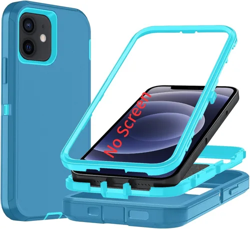 Miniatura 22 de Funda para iPhone X/i Phone Xs, 3 capas duradera funda de teléfono resistente protección para teléfono, a prueba de golpes a prueba de caídas a Negro