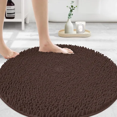 Miniatura 8 de MAYSHINE Alfombra de Baño de Chenilla Afelpada Extra Suave, Súper Absorbente, Alfombra de Baño Antideslizante Microfibra Esponjosa