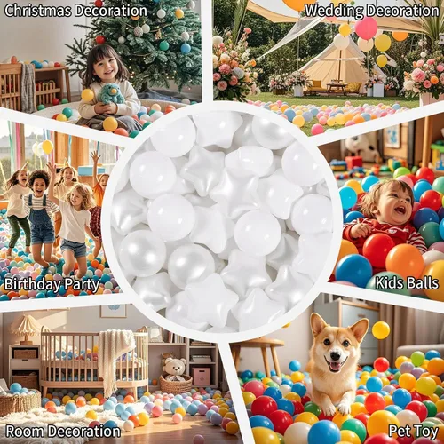 Miniatura 7 de GOGOSO Pelotas de Piscina de Pelotas para Niños Pequeños, Pelotas de Juego de Plástico para Bebés, Pelotas Suaves de Colores Pastel para Niños No