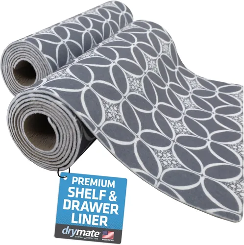 Miniatura 21 de Drymate Forro Premium de lujo para estantes y cajones, tela acolchada gruesa, no adhesiva, absorbente, impermeable, antideslizante, forros