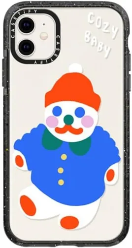 Miniatura 21 de CASETiFY Impact - Funda para iPhone 11 - Flower Power Retro - Negro Transparente