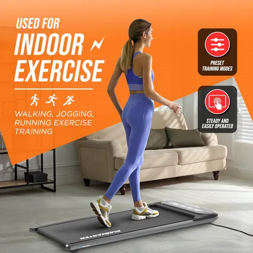 Miniatura 6 de RunMaster Under Desk Treadmill for Home and Office - 320lbs Weight Capacity, Quiet, Efficient, Walking Pad, Four LED Display, Space-Saving Portable