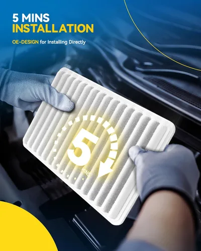 Miniatura 7 de PHILTOP Filtro de aire de motor CA10190 de repuesto para modelos Toyota, Pontiac y Scion - Corolla 2009-2019, Matrix 2009-2014, Yaris 2006-2018