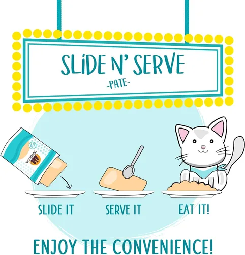 Miniatura 7 de Weruva Slide N' Serve Paté, alimento húmedo para gatos, Let's Make a Meal, cena de cordero y caballa, bolsa de 2.8 oz (80 g) (paquete de 12)