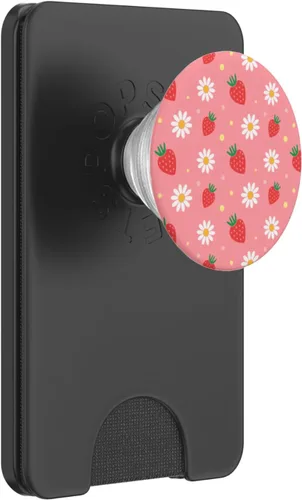 Miniatura 7 de PopSockets estéticos de color rosa fresa y margaritas blancas Kawaii Pastel PopSockets intercambiables PopGrip