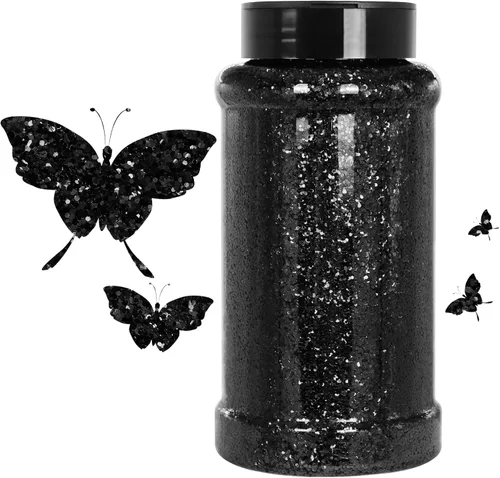Miniatura 50 de Purpurina blanca ultrafina, 16 oz (1 lb), purpurina fina para manualidades de resina, uñas, vasos, slime, cosméticos y decoración de festivales