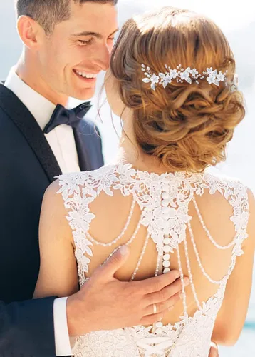 Miniatura 4 de Accesorios para el cabello para mujer, juego de horquillas de boda, joyería para mujer, flor plateada, pinzas de perlas, novias, tocados, damas