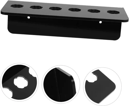 Miniatura 5 de Soporte de tijeras de acrílico para peluquería, organizador de almacenamiento de tijeras de peluquería con múltiples ranuras para herramientas