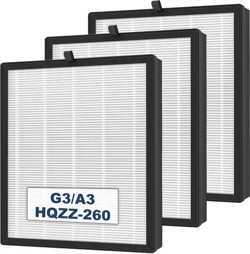 Filtro de repuesto para purificador de aire G3 A3 para AMEIFU, compatible con AME G3 Sferf-30 (FXAP2W), VEWIOR A3 y Tailulu HQZZ-260, filtro HEPA 3