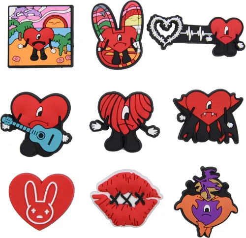 Miniatura 2 de QYSEOFON Lote de 30, 50, 100 dijes de zapatos de dibujos animados para niños y mujeres, decoración de zapatos para niños y niñas, regalos