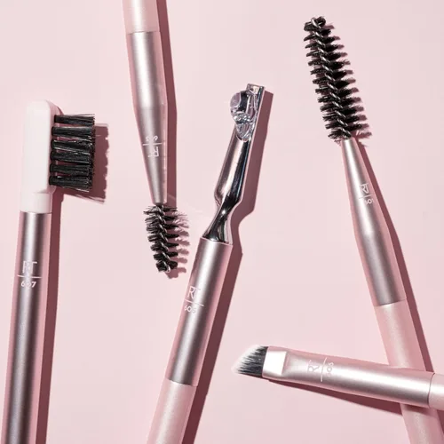 Miniatura 9 de Set de brochas para cejas de Real Techniques, para levantar cejas, rellenar y dar estilo, brochas de doble punta, kit completo para cejas, consigue
