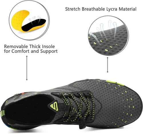 Miniatura 2 de WateLves Water Shoes Mens Womens Beach Swim Shoes Quick-Dry Aqua Socks Pool Shoes for Surf Yoga Water Aerobics