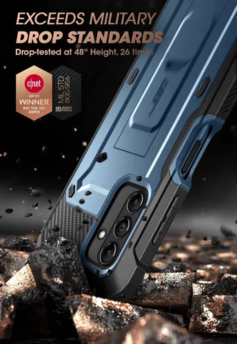 Miniatura 2 de SUPCASE Funda para Samsung Galaxy A14 5G con protector de pantalla (Unicorn Beetle Pro), [soporte integrado y clip para cinturón] Funda protectora