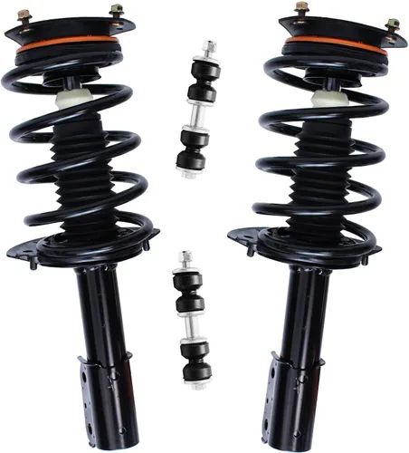 Miniatura 9 de Detroit Axle - Kit de puntales delanteros para Jeep Grand Cherokee 2005-2010 2006-2010 Commander 2007 2008 2009, 2 montajes rápidos de 2 barras