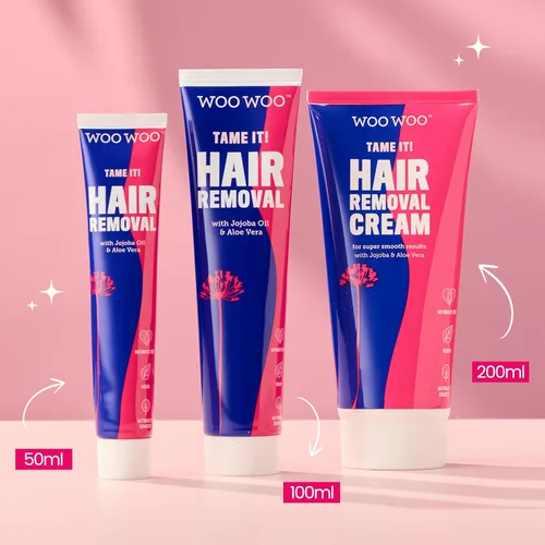 Miniatura 6 de WooWoo Crema natural de depilación íntima - Removedor de pelo vegano sin dolor para pieles sensibles - Depilatorio para genitales, bikini, piernas