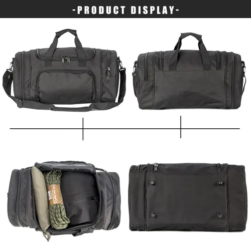 Miniatura 6 de Bolsa de gimnasio para hombres y mujeres con compartimento para zapatos, deporte, fin de semana, viajes, durante la noche, bolsa de transporte