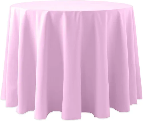 Miniatura 30 de Ultimate Textile Cotton-Feel - Mantel redondo de 90 pulgadas para comedor, color berenjena, color morado