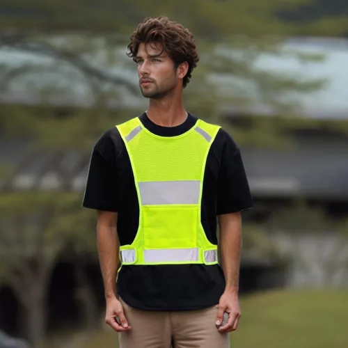Miniatura 9 de Chaleco reflectante de seguridad para correr con bolsillo para correr, andar en bicicleta