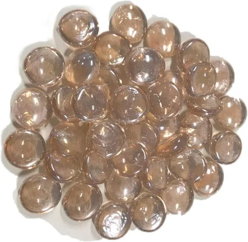 Miniatura 2 de Outdoor GreatRoom Co - Rocas de vidrio para hogueras (5 libras) de vidrio templado para fuego, piedras de roca de vidrio templado para fogata