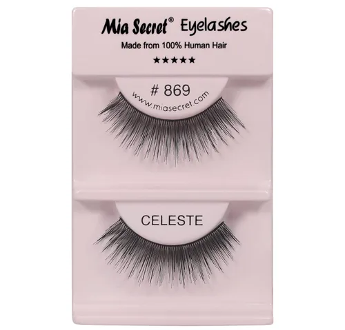 Miniatura 12 de Mia Secret Demi Wispies - Pestañas postizas de estilo natural, pestañas de tira fina, banda transparente invisible, pestañas de cabello humano