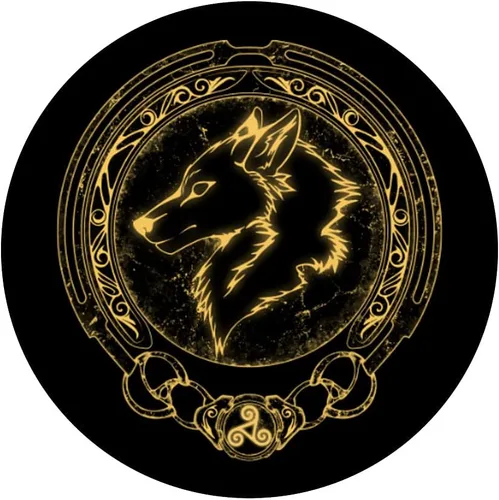 Miniatura 3 de Viking Fenrir Fenris Wolf Celta Triskelion Símbolo PopSockets intercambiables PopGrip