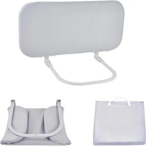 Miniatura 9 de Rieles de cama para niños pequeños para viajes, barandilla de cama portátil para cuna, camas individuales, queen, matrimonial, king, fácil