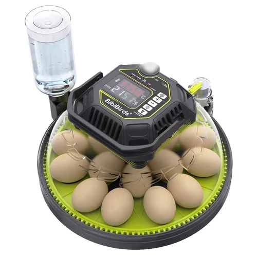 Miniatura 9 de Incubadora de 18 huevos con contador automático de día de giro de huevos y atomizador para control automático de humedad, bloqueo automático