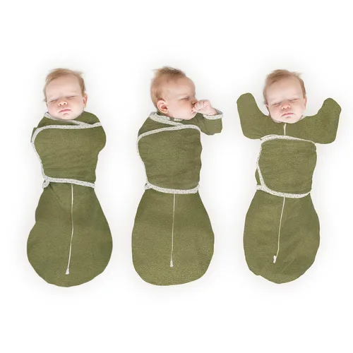 Miniatura 22 de SwaddleDesigns Saco de Envolver Omni de 6 Vías con Brazos Arriba para Recién Nacido, Más Opciones para Calmar el Reflejo de Moro, Mejora el Sueño