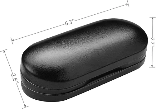 Miniatura 7 de AITIME Estuche 2 en 1 portátil de doble cara para lentes de contacto y gafas - Acanalado, kit de almacenamiento multifuncional, duradero, compacto