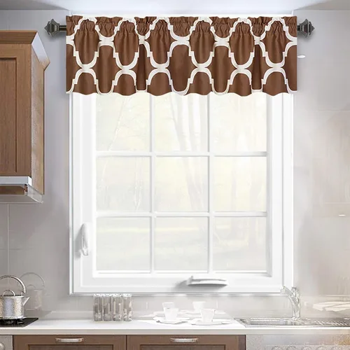 Miniatura 29 de Melodieux - Cortinas de bolsillo de moda marroquí para cocina, cafetería o baño, pequeñas ventanas