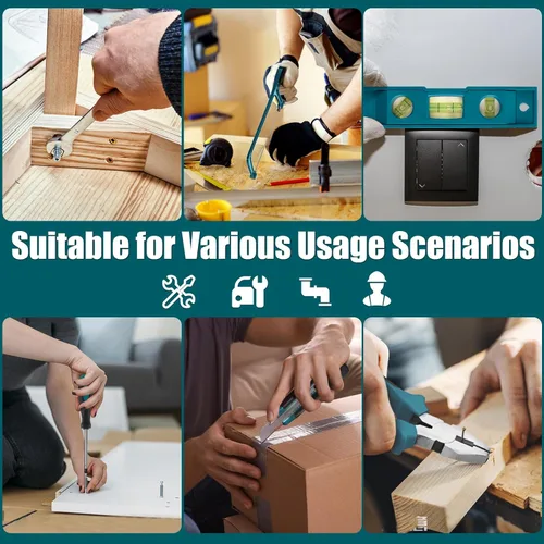 Miniatura 6 de Sundpey Home Tool Kit 257-PCs - Juego de herramientas de reparación básica para el hogar para hombres y mujeres - Juego de herramientas de mecánico