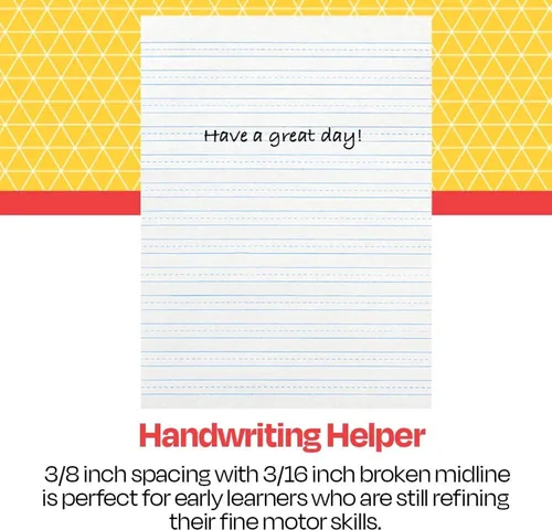 Miniatura 7 de School Smart-85353 Papel de escritura Skip-A-Line con renglones, renglón de 9.5 mm en sentido corto, 8 x 10-1/2 pulgadas, blanco, paquete de 500