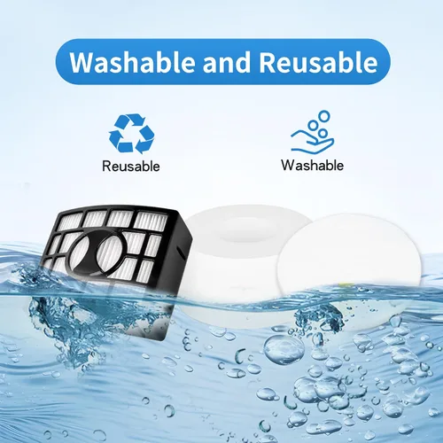 Miniatura 5 de Rodillo de cerdas blandas para filtro de espuma Hepa, piezas de repuesto compatibles con Shark DuoClean NV800 NV800W NV801 NV801Q NV803 UV810