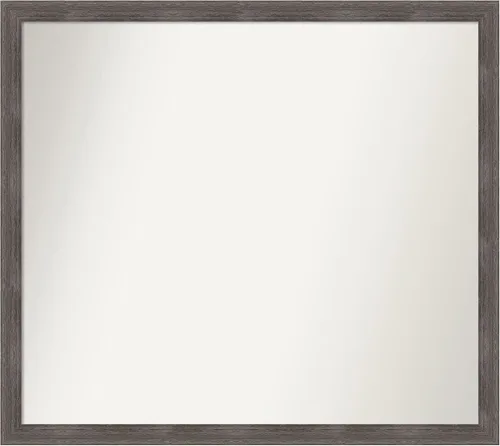 Miniatura 457 de Amanti Art Espejo personalizado, espejo de baño gris plomo a rayas, espejo de pared o espejo de tocador de baño sobre el fregadero