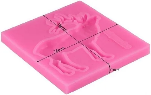 Miniatura 3 de Molde de silicona para ciervos, arcilla polimérica, caramelo, chocolate, molde para hornear, decoración de cupcakes, fondant, herramientas