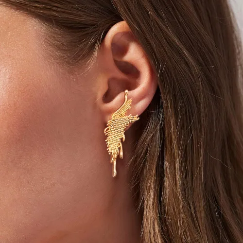 Miniatura 2 de LecAit Pendientes de plata de ley 925 con diseño original, pendientes colgantes elegantes personalizados para mujer
