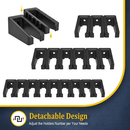 Miniatura 3 de MIND&ACTION AR, soportes desmontables Mag PMAG para montaje en pared, cajas fuertes para armas, solución de organización de gabinete de pistola 18
