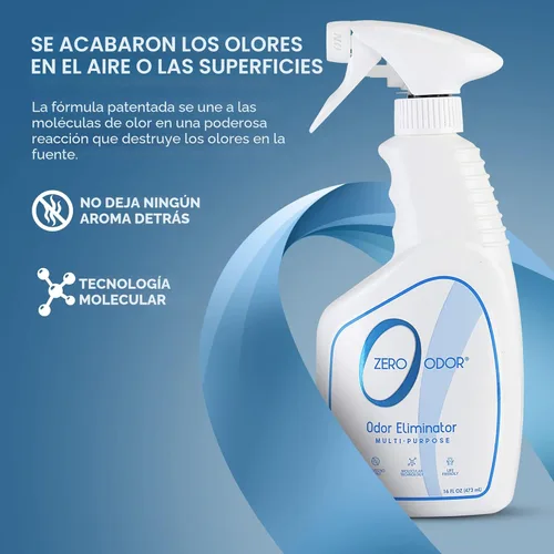 Miniatura 3 de Zero Odor Eliminador de olores multiusos - Olor de aire y superficie - Tecnología patentada para baño, cocina, tela, armario, huele muy bien