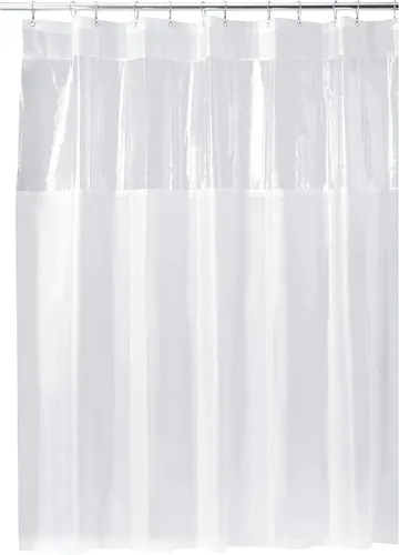 Miniatura 4 de InterDesign 26680 - Cortina de ducha de 72 pulgadas de ancho x 72 pulgadas de largo x 1/4 pulgadas de alto, vinilo transparente