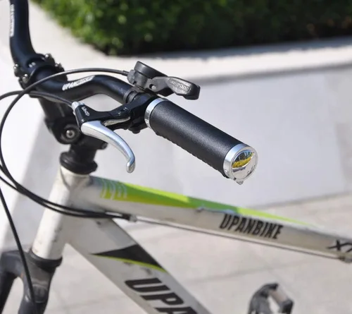 Miniatura 6 de UPANBIKE Empuñaduras de cuero de 7/8 pulgadas con doble bloqueo en agarre ajuste 0.874 in manillar para bicicleta de montaña bicicleta de carretera