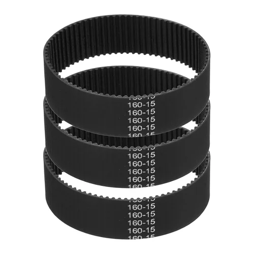 Miniatura 46 de MECCANIXITY 3.780 in GT-2 correa dentada, 5pcs 0.354 in ancho 0.079 in paso impresión 3D GT-2 correa dentada caucho de bucle cerrado, negro