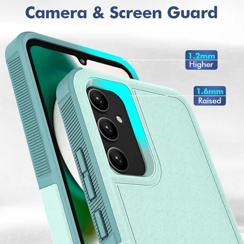 Miniatura 108 de Jeylly Compatible con Samsung Galaxy A22 5G Funda, Funda Samsung A22 5G con 2pcs protectores de pantalla de vidrio templado