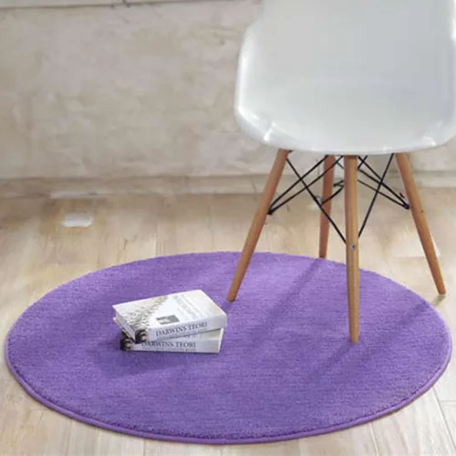 Miniatura 15 de Reyox Tapete de felpa suave para silla de oficina, tapete redondo antideslizante para oficina y hogar, alfombra absorbente para guardería