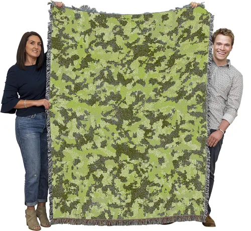 Miniatura 10 de Pure Country Weavers Manta de edredón – Nueve parches de flores – Patrones de regalo de jardín con hojas florales de regazo cuadrado tejido