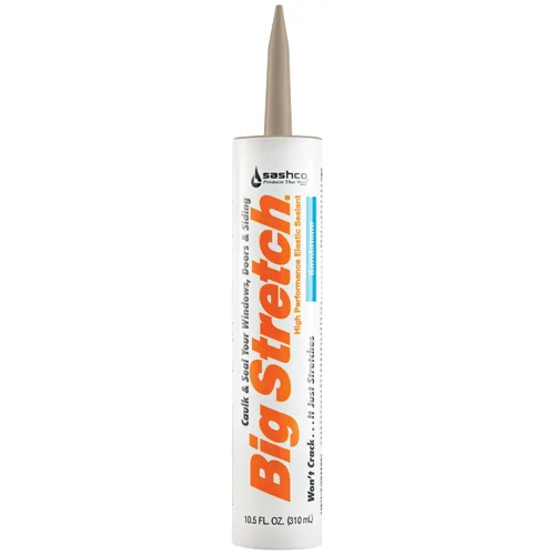 Miniatura 8 de Sashco - Masilla para sellar Big Stretch, látex acrílico, de gran rendimiento, cartucho de 10,5 onzas, color gris, Redwood, 1