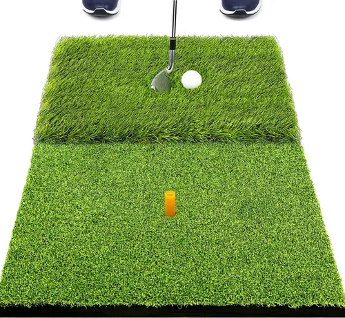 SAPLIZE Alfombrilla de golpe de golf plegable y resistente con respaldo de EVA de 10 mm para swing y astillado en interiores y exteriores,