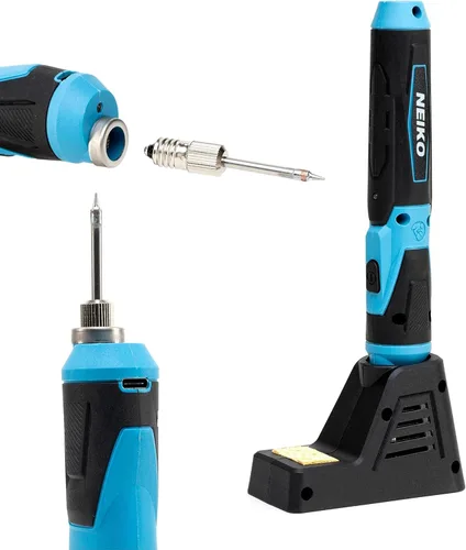 Miniatura 4 de NEIKO 40421A Kit de Soldadura Inalámbrico, Lápiz de Soldadura USB Mini Recargable, Kit de Soldadura Eléctrica de Calentamiento Rápido 356-750°F