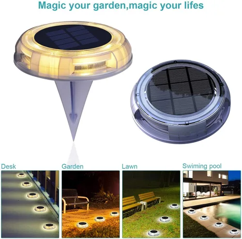 Miniatura 7 de eLEDing Luz de inundación con sensor de movimiento solar – Luz de seguridad LED para exteriores de 1000 lúmenes, del atardecer al amanecer +